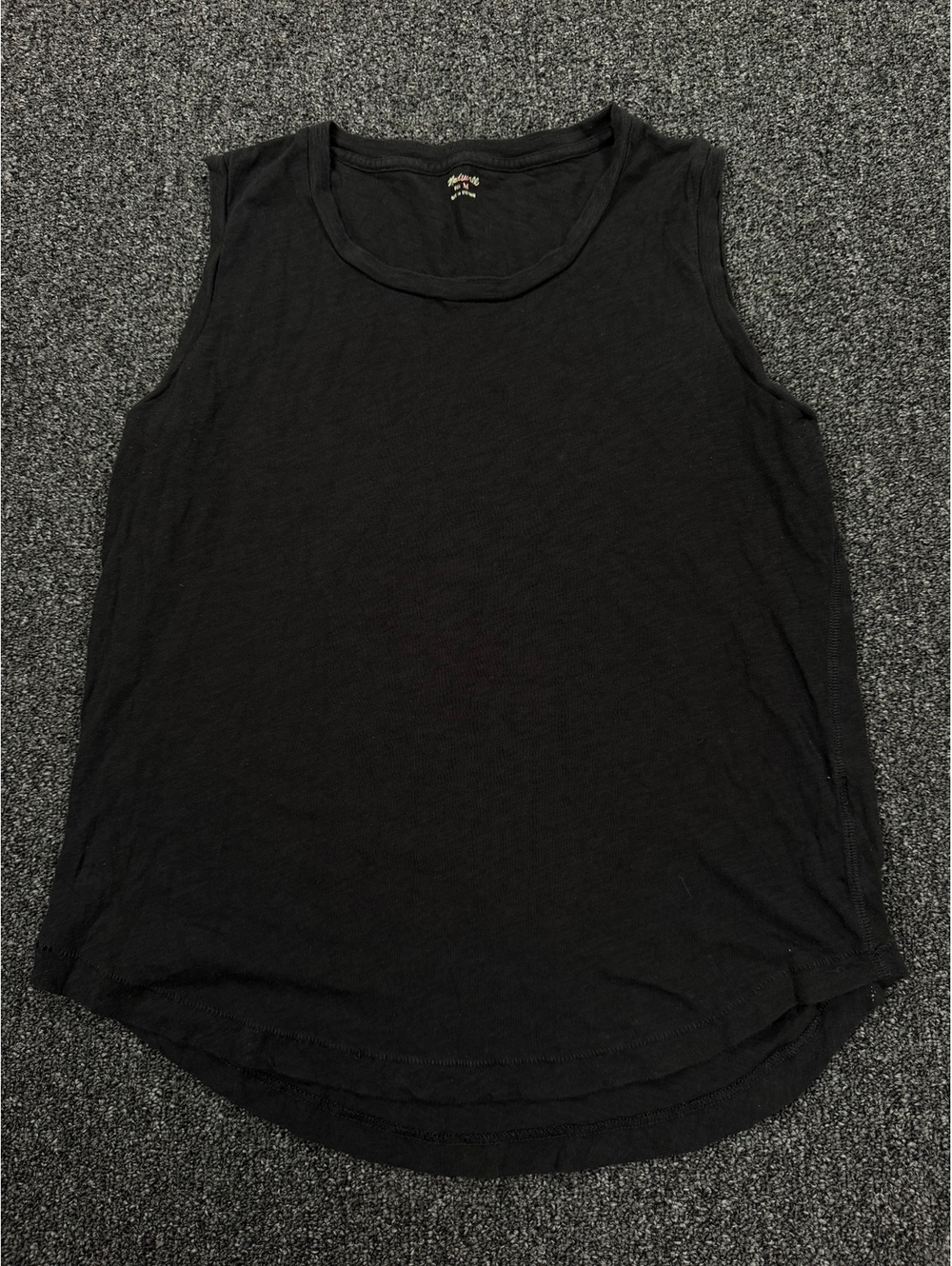 Madewell Black Sleeveless Tank Top Size M
